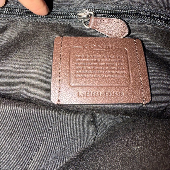 Coach Hamilton Commuter Briefcase F22528 – Sport Calf Leather – Mahogany/Black - Picture 6 of 6